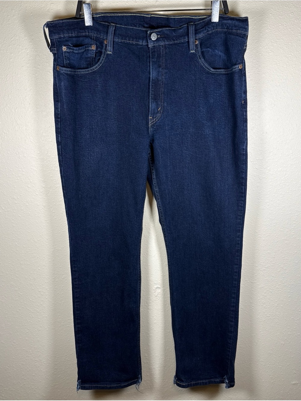 Levi’s Flex 514 Straight Leg Jeans Denim Mens 40x32 Dark Wash Stretch Classic